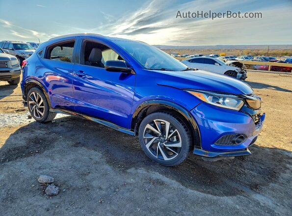 3CZRU5H1XKM713357 2019 HONDA HR-V Blue Front right