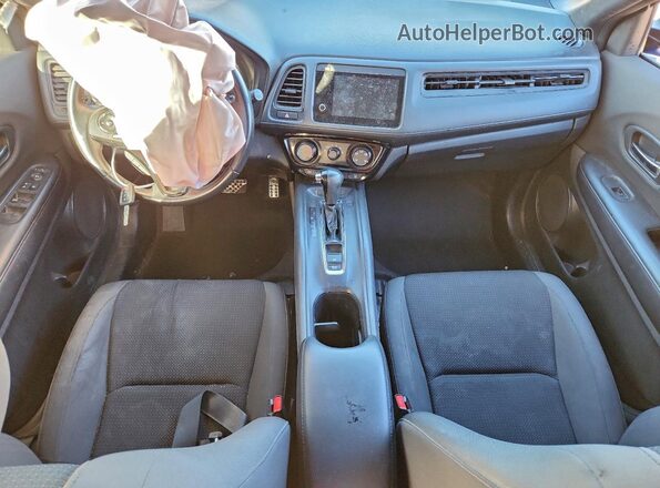 3CZRU5H1XKM713357 2019 HONDA HR-V Blue Dashboard view