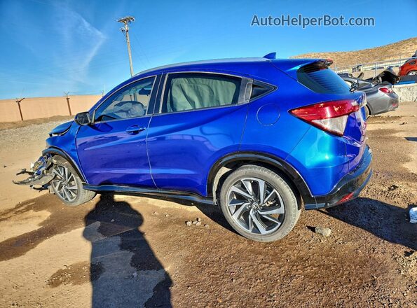 3CZRU5H1XKM713357 2019 HONDA HR-V Blue Rear left