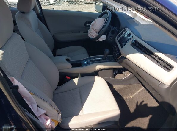 3CZRU5H32HM705523 2017 HONDA HR-V Blue Front interior view