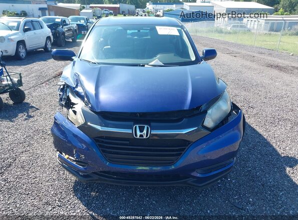 3CZRU5H32HM705523 2017 HONDA HR-V Blue Instrument cluster view