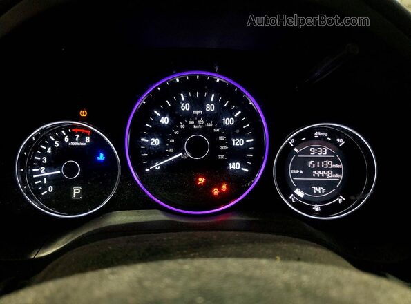 3CZRU5H32HM725500 2017 HONDA HR-V Серый Вид щитка приборов