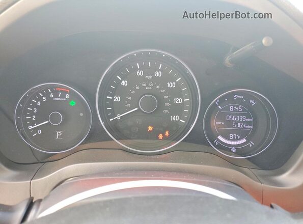 3CZRU5H33MM706139 2021 HONDA HR-V Gray Вид щитка приладів