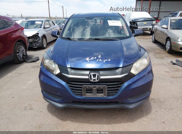 3CZRU5H35HM713258 2017 HONDA HR-V Blue Вид щитка приладів