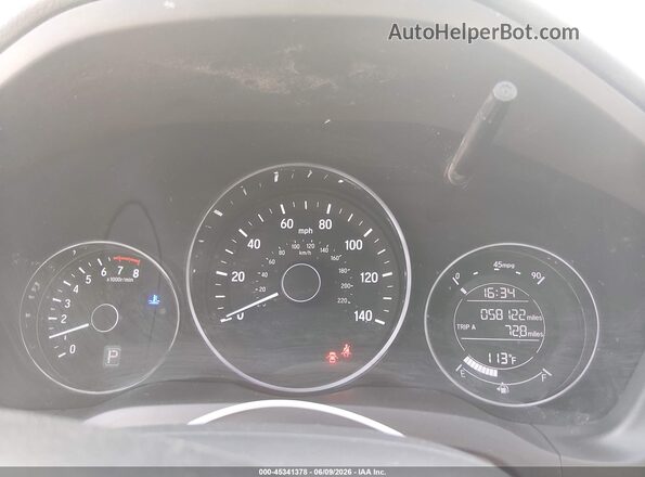 3CZRU5H35MM724609 2021 HONDA HR-V Gray Widok tylnych siedzeń