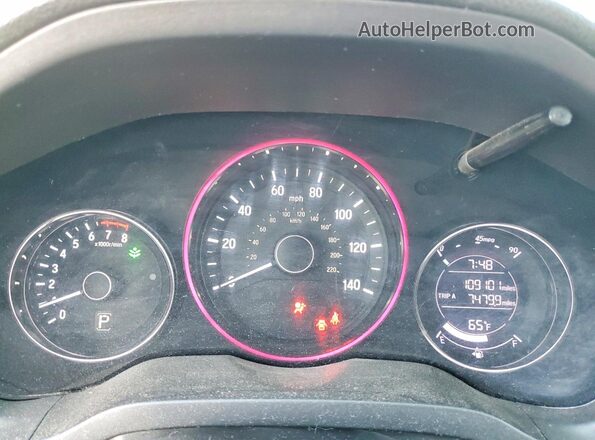 3CZRU5H37JM719391 2018 HONDA HR-V Серый Вид щитка приборов