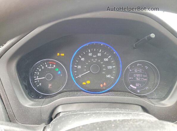 3CZRU5H37MM704779 2021 HONDA HR-V Black Вид щитка приладів