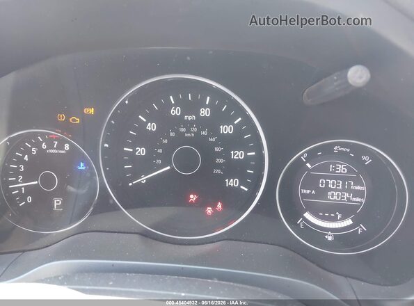 3CZRU5H37MM725499 2021 HONDA HR-V Gray Widok tylnych siedzeń
