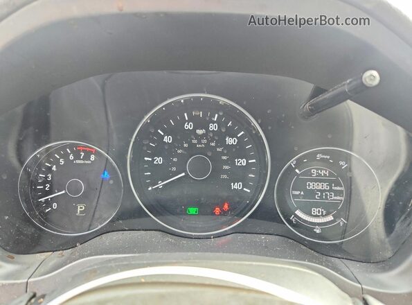 3CZRU5H39HG705016 2017 HONDA HR-V Gray Instrument cluster view