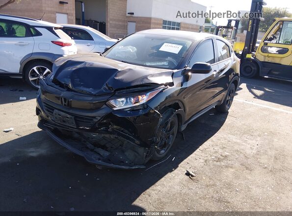 3CZRU5H3XMM710379 2021 HONDA HR-V Black Առջևի ձախ երեք քառորդ տեսարան