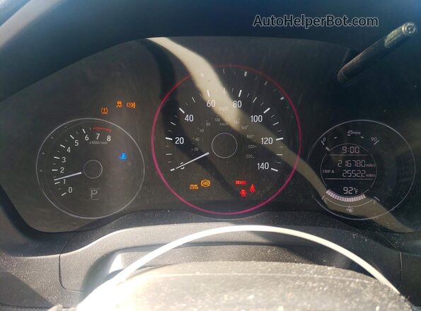 3CZRU5H50HM718661 2017 HONDA HR-V Gray Widok zestawu wskaźników