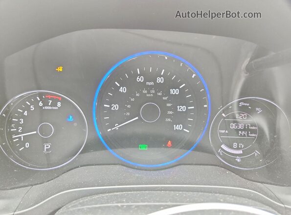 3CZRU5H52HM707161 2017 HONDA HR-V Red Widok zestawu wskaźników