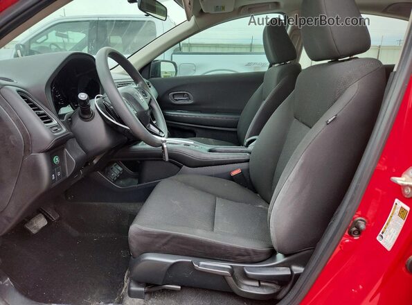 3CZRU5H52HM707161 2017 HONDA HR-V Red Widok wnętrza z przodu