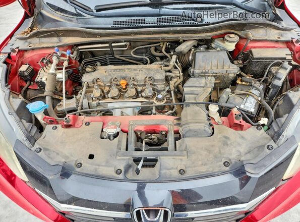 3CZRU5H52HM707161 2017 HONDA HR-V Red Widok wnętrza z tyłu