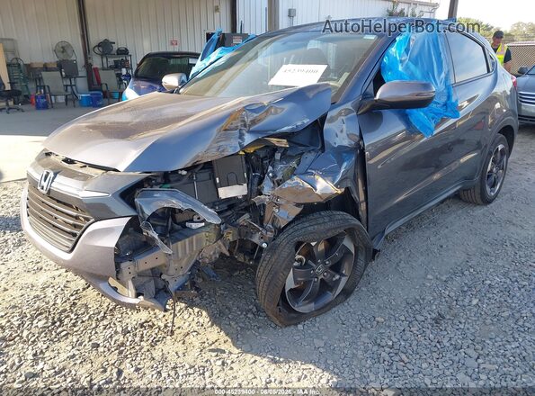 3CZRU5H54JM717096 2018 HONDA HR-V Gray წინა მარცხენა ხედი სამი მეოთხედიდან