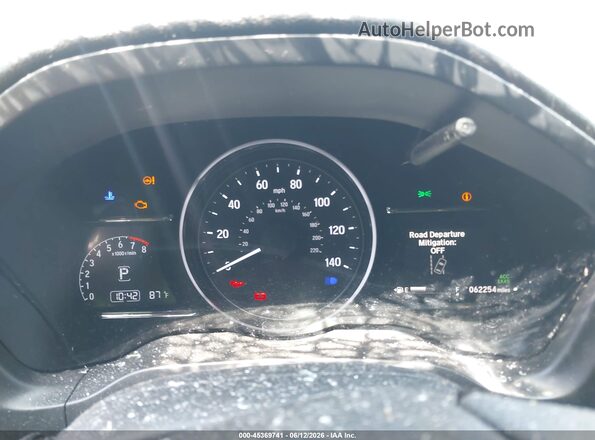 3CZRU5H55MM718309 2021 HONDA HR-V Burgundy Rear seats view