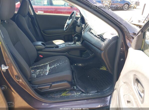3CZRU5H55MM718309 2021 HONDA HR-V Burgundy Front interior view