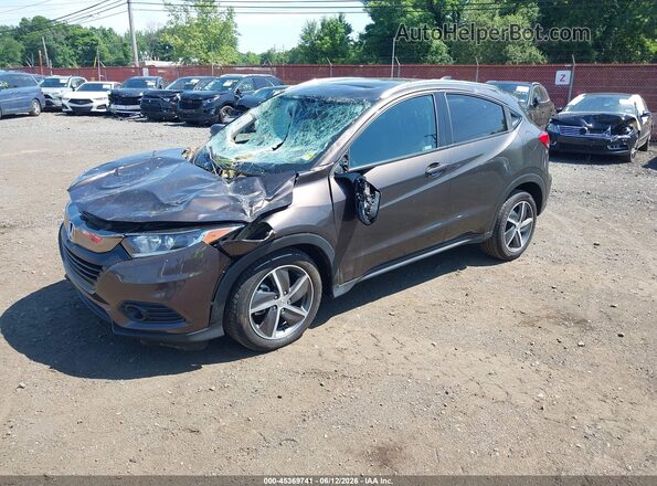 3CZRU5H55MM718309 2021 HONDA HR-V Burgundy Front left