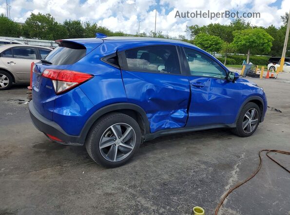 3CZRU5H56MM730503 2021 HONDA HR-V Blue Trasero derecho