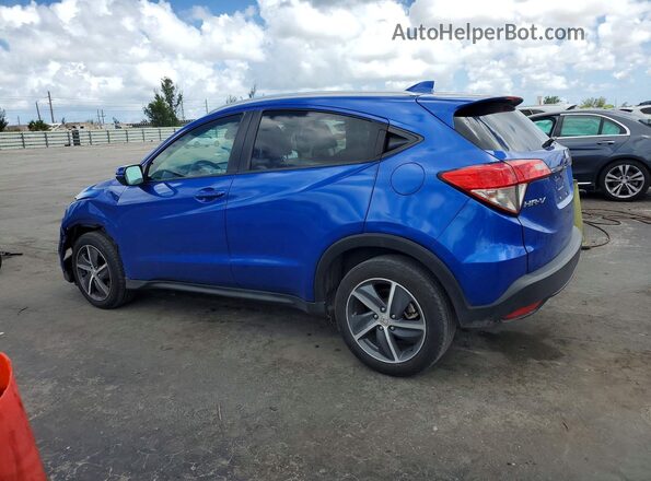 3CZRU5H56MM730503 2021 HONDA HR-V Blue Trasero izquierdo