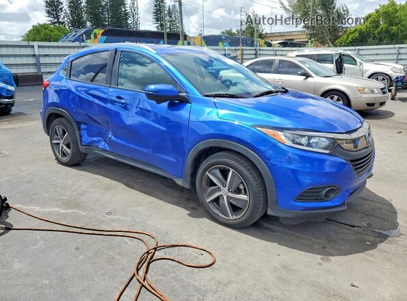 3CZRU5H56MM730503 2021 HONDA HR-V Blue Delantero derecho