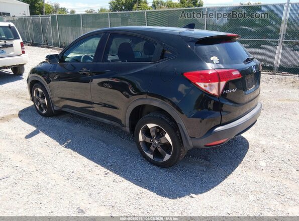 3CZRU5H57JM708926 2018 HONDA HR-V Black Trasero izquierdo