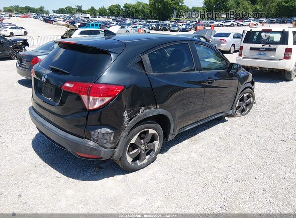 3CZRU5H57JM708926 2018 HONDA HR-V Black Trasero derecho