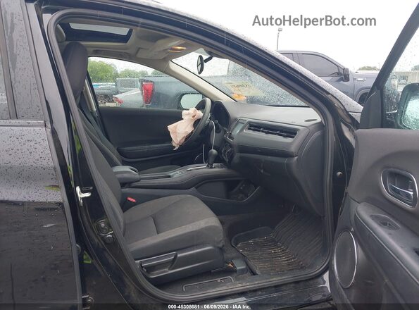 3CZRU5H58MM706977 2021 HONDA HR-V Black Front interior view