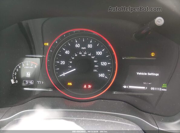 3CZRU5H59MM729054 2021 HONDA HR-V Black Widok tylnych siedzeń