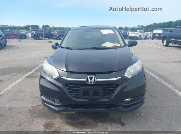 3CZRU5H5XGM710694 2016 HONDA HR-V Black Вид щитка приладів