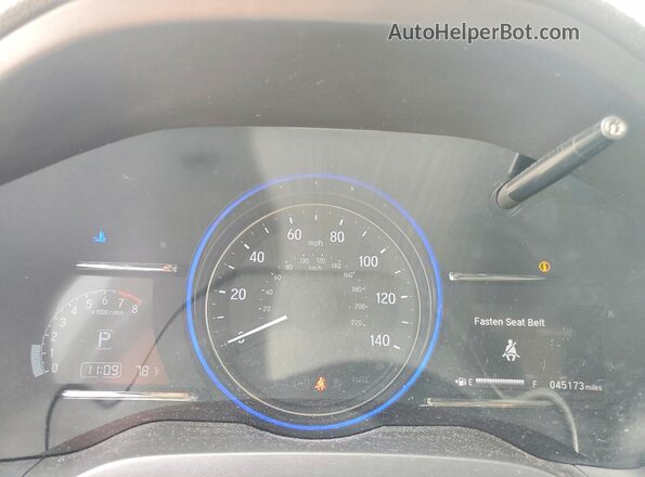 3CZRU5H5XMM731749 2021 HONDA HR-V White Instrument cluster view