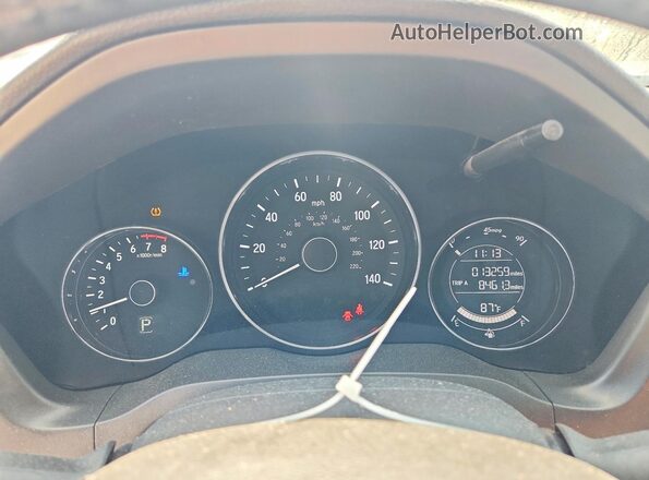 3CZRU5H70JM714018 2018 HONDA HR-V Silver Вид щитка приладів