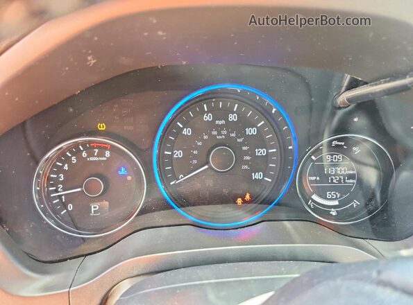 3CZRU5H77HM713328 2017 HONDA HR-V Silver Widok zestawu wskaźników