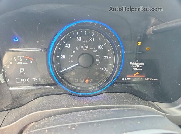 3CZRU5H78MM701845 2021 HONDA HR-V Синий Вид щитка приборов