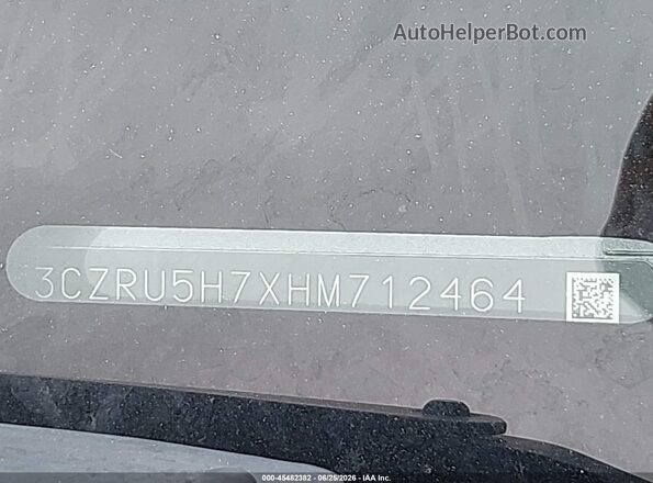 3CZRU5H7XHM712464 2017 HONDA HR-V Gray 