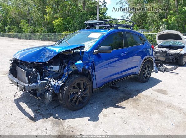 3CZRU6H10MM732752 2021 HONDA HR-V Синий Передняя левая четверть