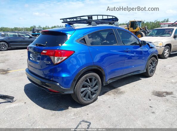3CZRU6H10MM732752 2021 HONDA HR-V Синий Задняя правая четверть