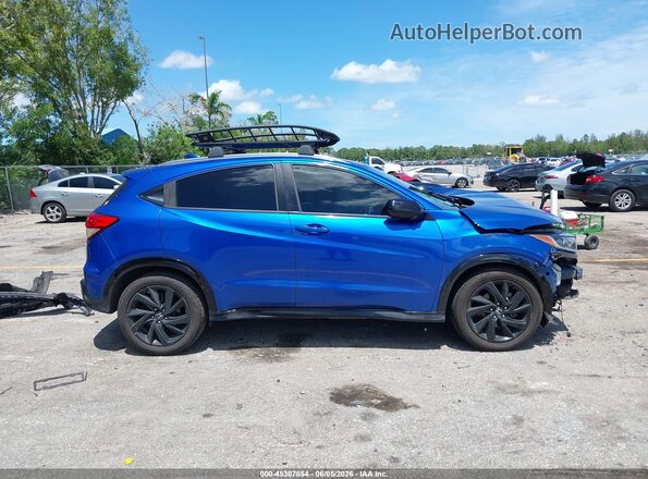 3CZRU6H10MM732752 2021 HONDA HR-V Синий Вид задней части салона