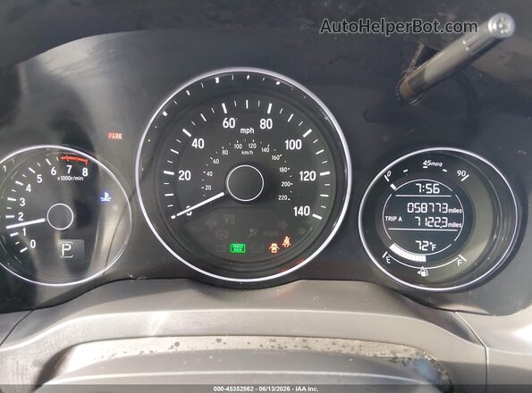 3CZRU6H10NM756633 2022 HONDA HR-V Red Vista de los asientos traseros
