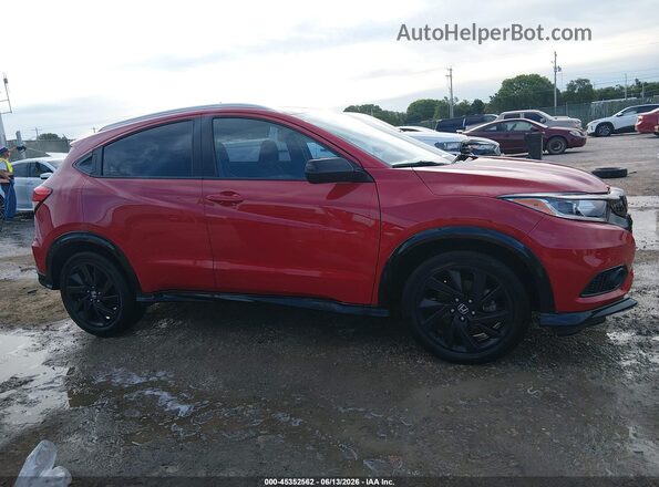3CZRU6H10NM756633 2022 HONDA HR-V Red Vista interior trasera