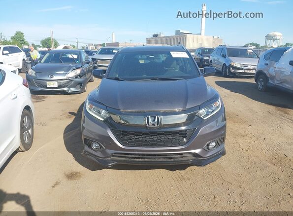 3CZRU6H11KG723604 2019 HONDA HR-V Gray Instrument cluster view