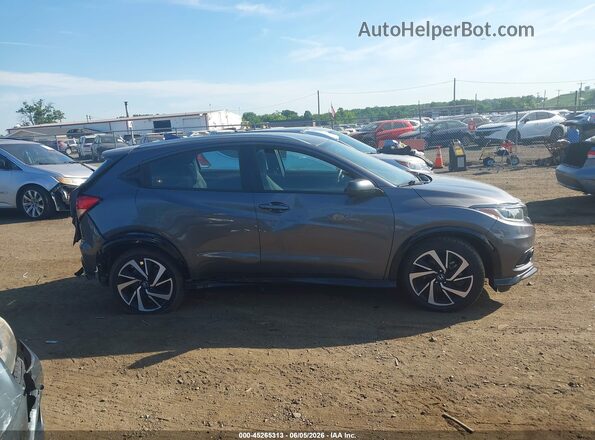 3CZRU6H11KG723604 2019 HONDA HR-V Gray Rear interior view