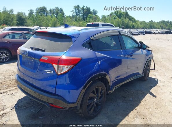 3CZRU6H11MM702451 2021 HONDA HR-V Blue უკანა მარჯვენა