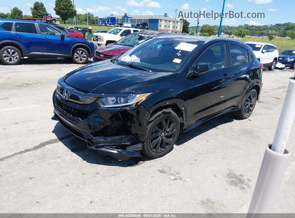 3CZRU6H12MM702863 2021 HONDA HR-V Black Передня ліва чверть