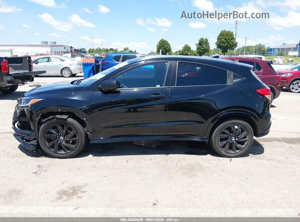 3CZRU6H12MM702863 2021 HONDA HR-V Black Панорамний вид салону 360°