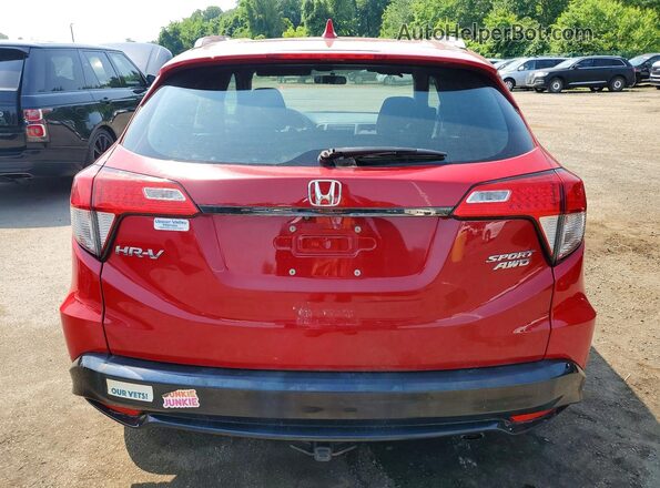 3CZRU6H13KG729260 2019 HONDA HR-V Red Вид ззаду