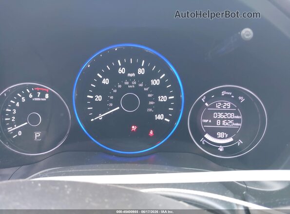 3CZRU6H14NM723067 2022 HONDA HR-V Black Vista de los asientos traseros