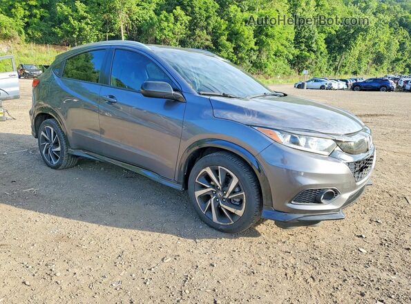 3CZRU6H15KG717725 2019 HONDA HR-V Gray Delantero derecho