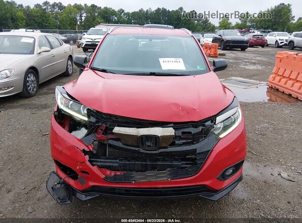 3CZRU6H15KG732919 2019 HONDA HR-V Red Սարքավորումների վահանակի տեսք