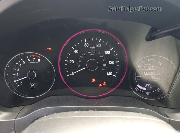 3CZRU6H15KM706192 2019 HONDA HR-V White Вид щитка приладів